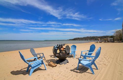 Traverse City House | Beachfront Walkout Condo Pointes North Resort 2872