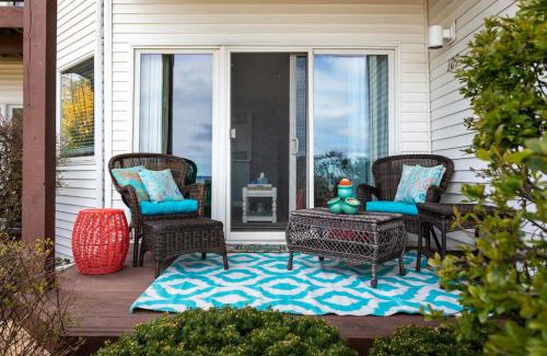 Traverse City House | Beachside 109 with Direct Beach Access Pool and Hot Tub