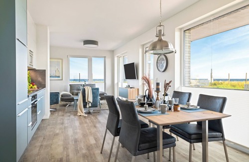 Olpenitz Apartment | "BeachTerraceFour" vacation apartment on the beach with sun terrace, sauna & sea view