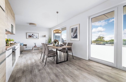 Olpenitz Apartment | "BeachTerraceTwo" vacation apartment on the beach with sun terrace, sauna & sea view