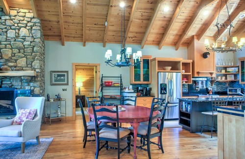 Wolf Laurel House | Bear and Bull Lodge | Mountain Lodge with Golf, Skiiing, Trails!