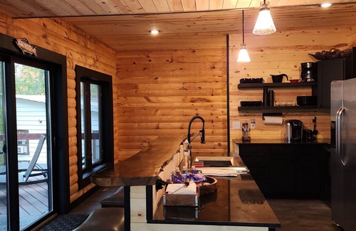 Pine River Cabin | Bear Paw Cabin on the lake, with private water access, quiet getaway sleeps 10