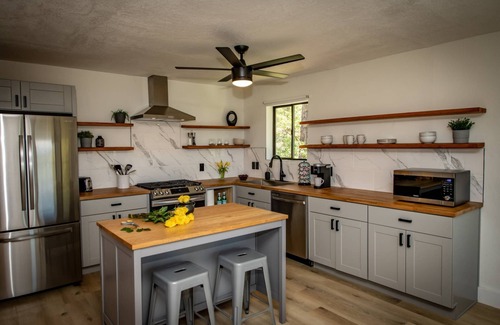 Pagosa Springs House | Bear's Cliff: Stunning Lake and Mountain Views, Wood Stove, Pet-Friendly, Balcony, Garage Parking!