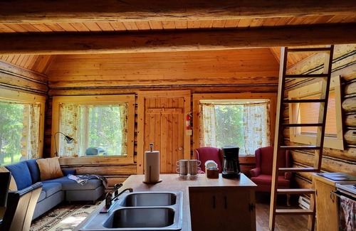 Condon Cabin | "Bears Den" rustic cabin hidden in the pines.