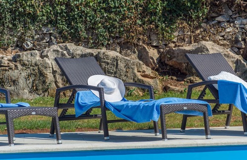 Municipality of Sveti Lovrec Cottage | Beautiful stone house with large garden (600 m2) and private pool