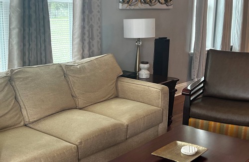 Wadley Condo | Beautiful 2-bedroom Suite with luxury bedding, modern and chic in Wadley, GA