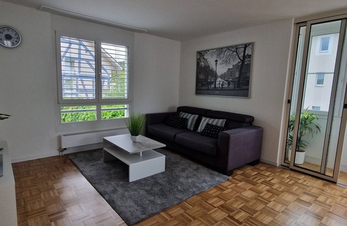 Andelfingen District Apartment | Beautiful 2 room apartment centrally and on the Rhine
