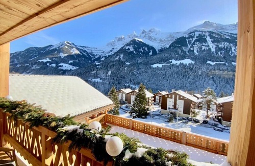 Champery Ski Chalet | Beautiful 3 bedroom apartment with jacuzzi in Montagnier - By Mrs Miggins