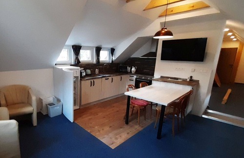 Albrechtice v Jizerskych horach Apartment | Beautiful apartment for 5 people with hot tub, WIFI, TV and parking