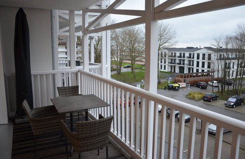 Grossenbrode Apartment | Beautiful apartment with direct sea view from the balcony| sauna