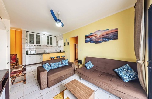 Mongagua Condo | Beautiful Apartment in front of the beach - Mongaguá - SP