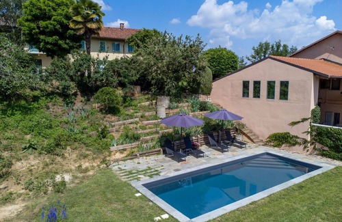 Cortazzone House | Beautiful apartment in villa with private pool, TV, terrace, pets allowed and panoramic view