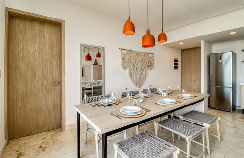 Zama Apartment | Beautiful apartment with rooftop pool, fitness area, & balcony