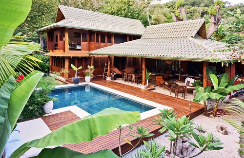 Playa Hermosa Cobano House | Beautiful Batik villa steps from the beach, full service.