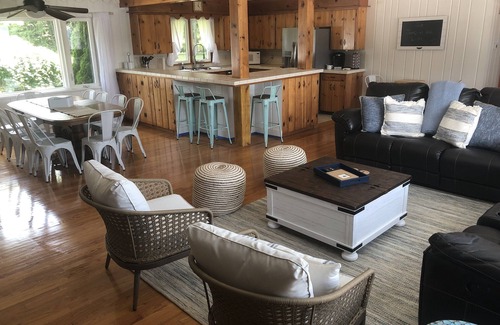 Twin Lake House | Beautiful beach house, luxury family retreat - 227 ft sandy beachfront! Hot Tub!