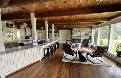 Christina Lake House | Beautiful Beachfront Home with Private Sheltered Dock & Beach