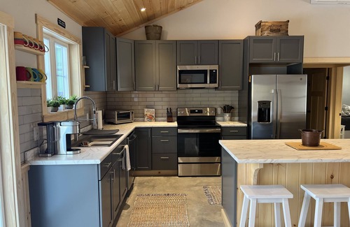 Dover-Foxcroft House | Beautiful, brand new, cozy Maine cabin!