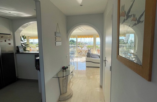 Villeneuve Loubet Beach Apartment | Beautiful, bright apartment. Marina Baie des Anges, superb view. 3-star rating