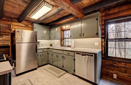 Northwest Harwinton Cabin | Beautiful brook-side log cabin on 3 private acres - 2 bed, 1.5 bath, entire home