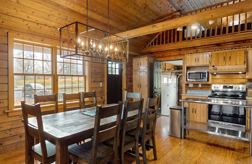 Town of Torrey Cabin | Beautiful cabin with near shoreline with firepit, lovely deck, fireplace & W/D