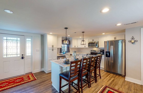 Parkville House | Beautiful Colonial-Style Home with Pool, Firepit & Grill - Dogs Welcome
