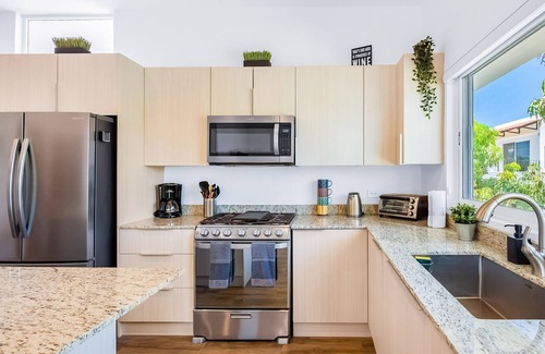 Nuevo Vallarta Apartment | Beautiful condo with shared pool, full kitchen, & private W/D