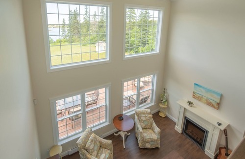 Stanley Bridge House | Beautiful four bedroom home with waterview, outdoor hot tub, and fire pit