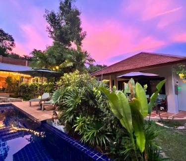 Choeng Mon Villa | Beautiful garden 3 bedroom villa close to beach
