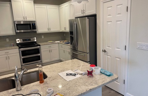 Sun City Center House | Beautiful golf course view. Large kitchen. Open concept living area.