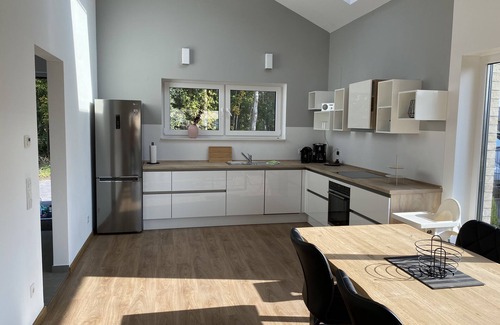 Barssel House | Beautiful holiday home with sauna on Lake Harkebrügger near Oldenburg