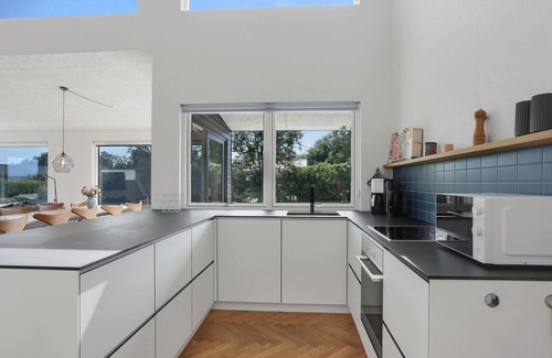 Sæby House | Beautiful home in Sæby with harbor view