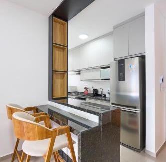 Centro Apartment | Beautiful in Ubatuba - Barbecue, Pool, Air Conditioning