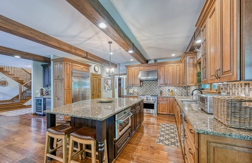 Blakeslee House | Beautiful lakefront home with hot tub, game room, washer/dryer & private dock
