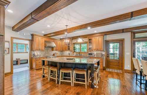 Blakeslee House | Beautiful lakefront home with hot tub, game room, washer/dryer & private dock