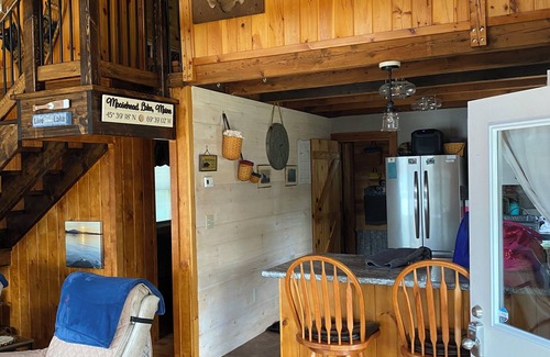 Greenville House | Beautiful lakefront camp with sunset view over big moose mountain