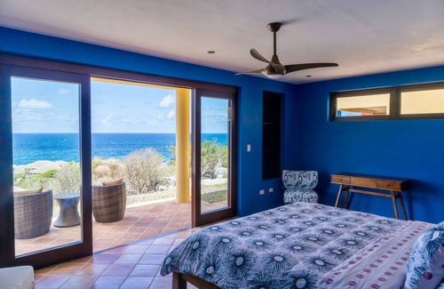 Little Trunk Bay Boat Rental | Beautiful Mexican inspired three bedroom villa overlooking The Atlantic