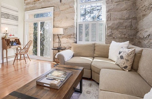 Wake Forest Condo | Beautiful Modern Apartment in Historical Building on the Water 28 nights or more