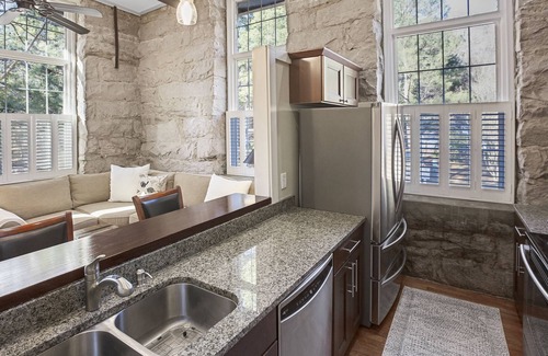 Wake Forest Condo | Beautiful Modern Apartment in Historical Building on the Water 28 nights or more