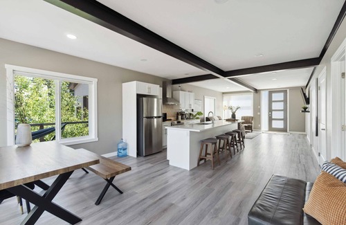Central Alberta House | Beautiful Modern Lakehouse with partial lake view