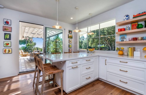 Golden Quadrangle House | Beautiful Montecito Estate with magical gardens- Renovated in 2025