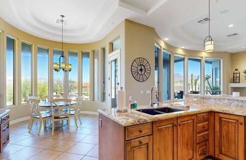 Black Mountain Shadows House | Beautiful mountain-view home with fireplace, private pool, grill, patio & W/D