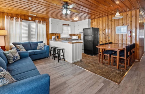 Cherry Grove Beach Apartment | Beautiful oceanfront balcony at this pet-friendly, cozy apartment steps from the sand