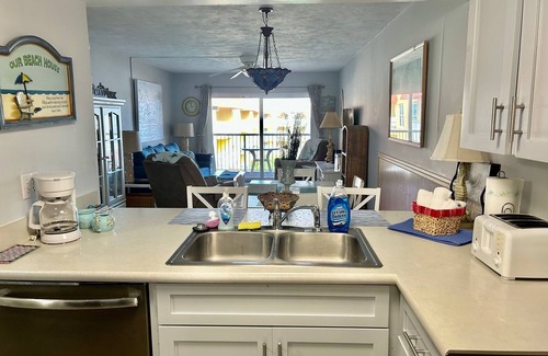 Point East Condo | BEAUTIFUL OCEAN VIEW FROM LIVING ROOM, MASTER SUITE & LARGE BALCONY. LARGE POOL