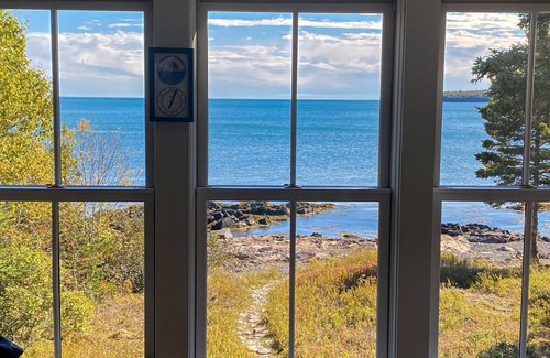 Machiasport House | Beautiful ocean-front home, wooded seclusion, private beach on Maine Bold Coast