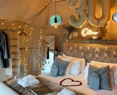 West Horsley Other | Beautiful Olive Pod Geo Dome House with Hot Tub