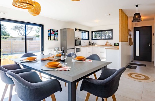 Saint-Germain-sur-Ay House | Beautiful private villa for 4 guests with WIFI, terrace and parking