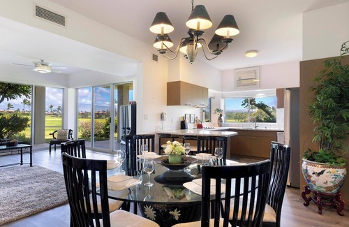 Waikoloa Condo | Beautiful patio views, on golf course, spacious interior!