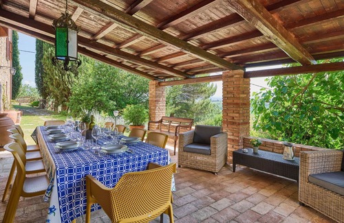 Agello Villa | Beautiful private villa with WIFI, private pool, A/C, TV, patio and panoramic view, close to Per.