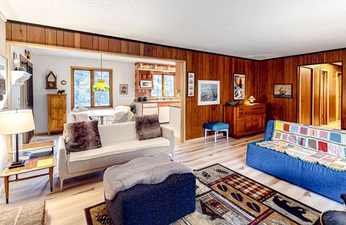 Empire House | Beautiful property with yard, fireplace, patio & firepit - walk to Lake Michigan