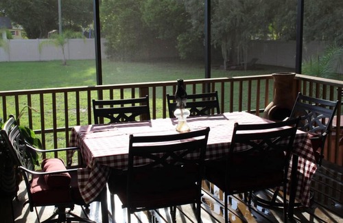 Eustis House | Beautiful retreat, hot tub & outdoor living space.